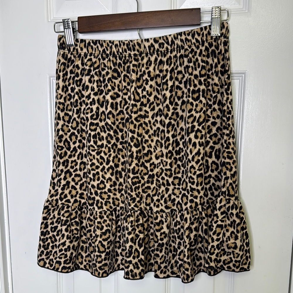 MTS Leopard Mini Skirt with Ruffled Style - Picture 5 of 7